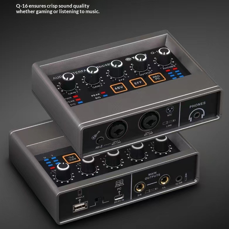 Song With Musical Instrument - Professional Recording Sound Card DSP Reverb