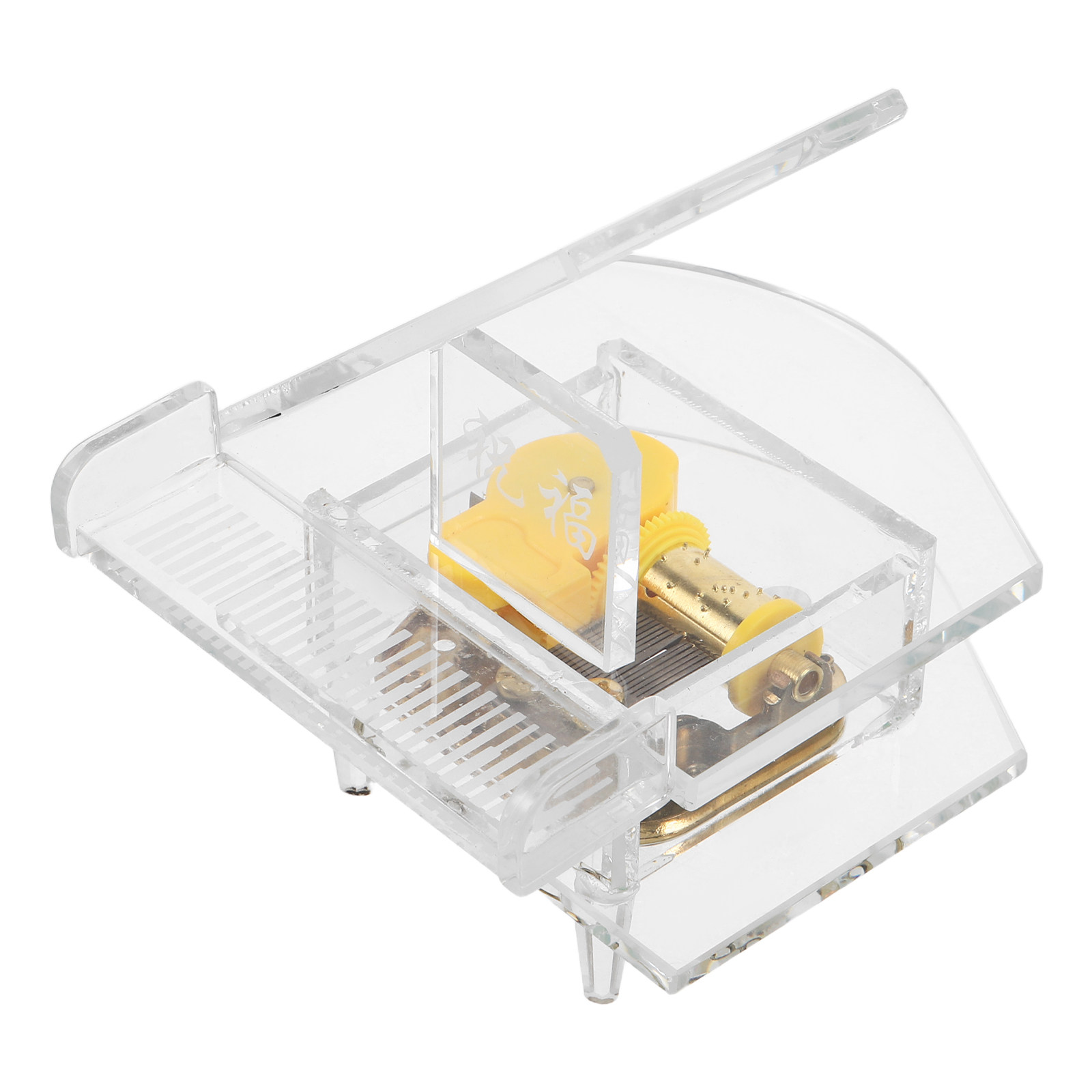 Musical Instrument Glass - Transparent Glass Piano Music Box Desktop