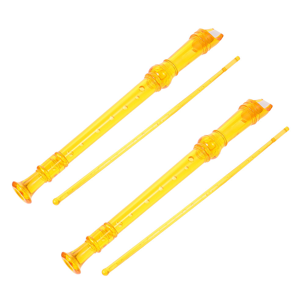 Soprano Recorder Plastic - 2Pcs Children Clarinet 8-Hole Beginner Resin