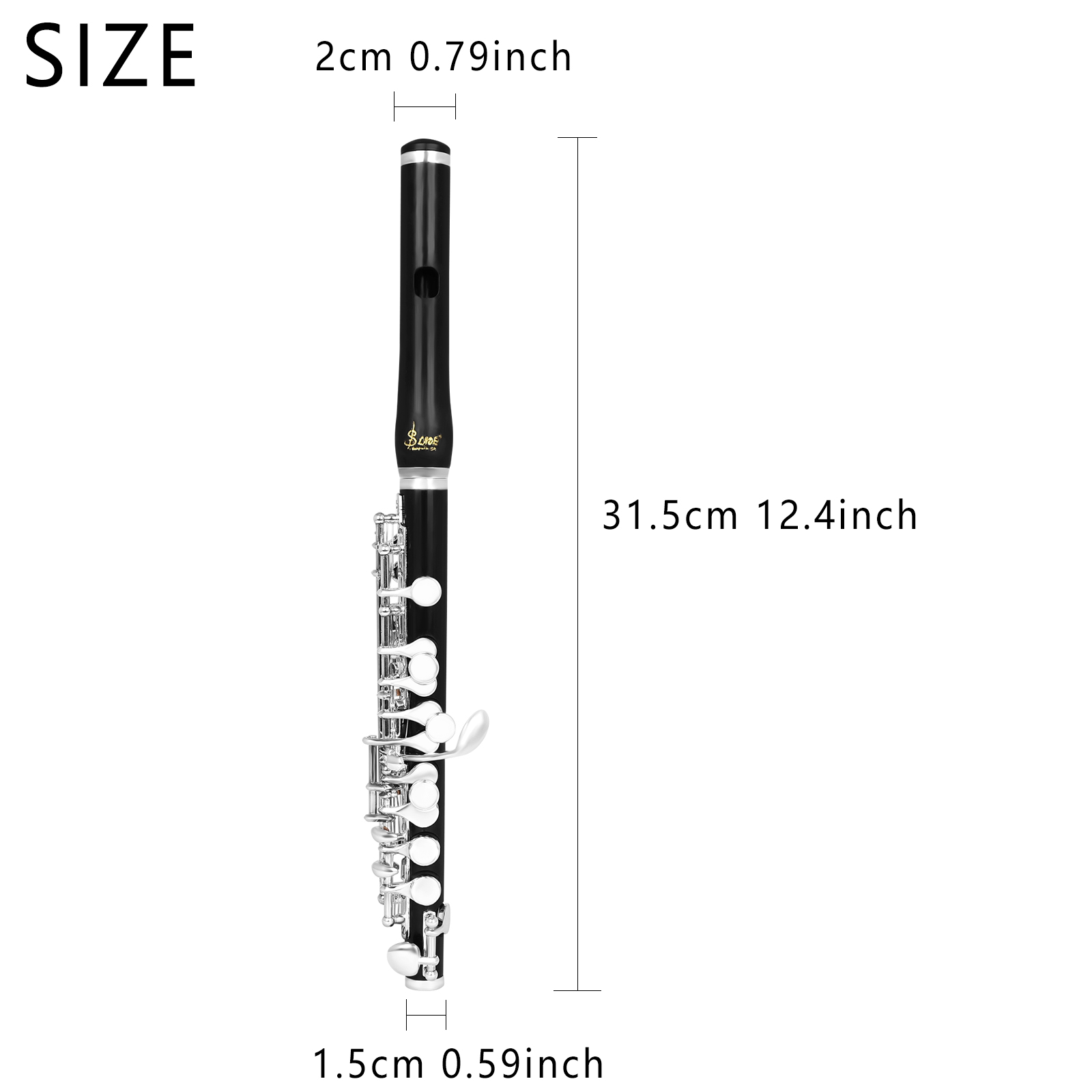 SLADE Professional Piccolo wit - Musical Instrument Piccolo recension och pris