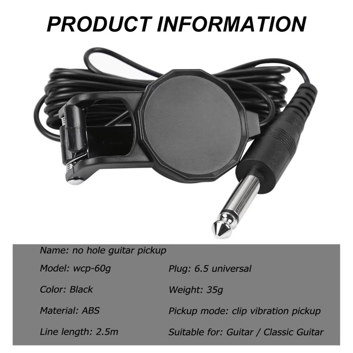 Audio Jack Clip On Pickup/2.5  - Musical Instrument Organ recension och pris