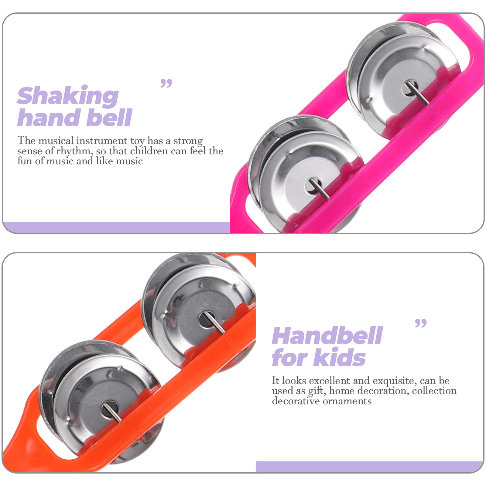 18Pcs Handheld Shaking Bell Co - A Musical Instrument You Shake recension och pris