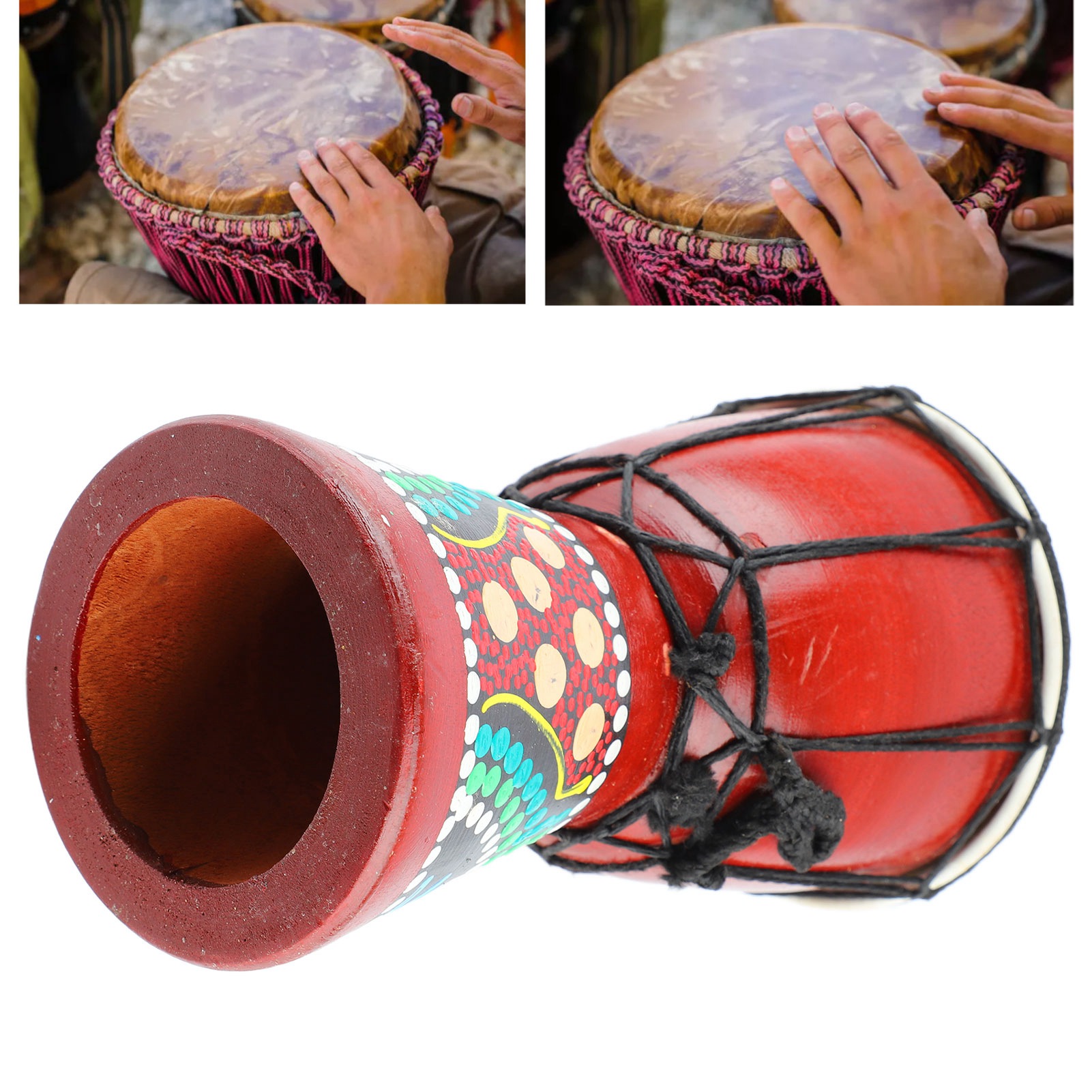 African Drum 5in Wooden Djembe - Djembe Hand Drum recension och pris
