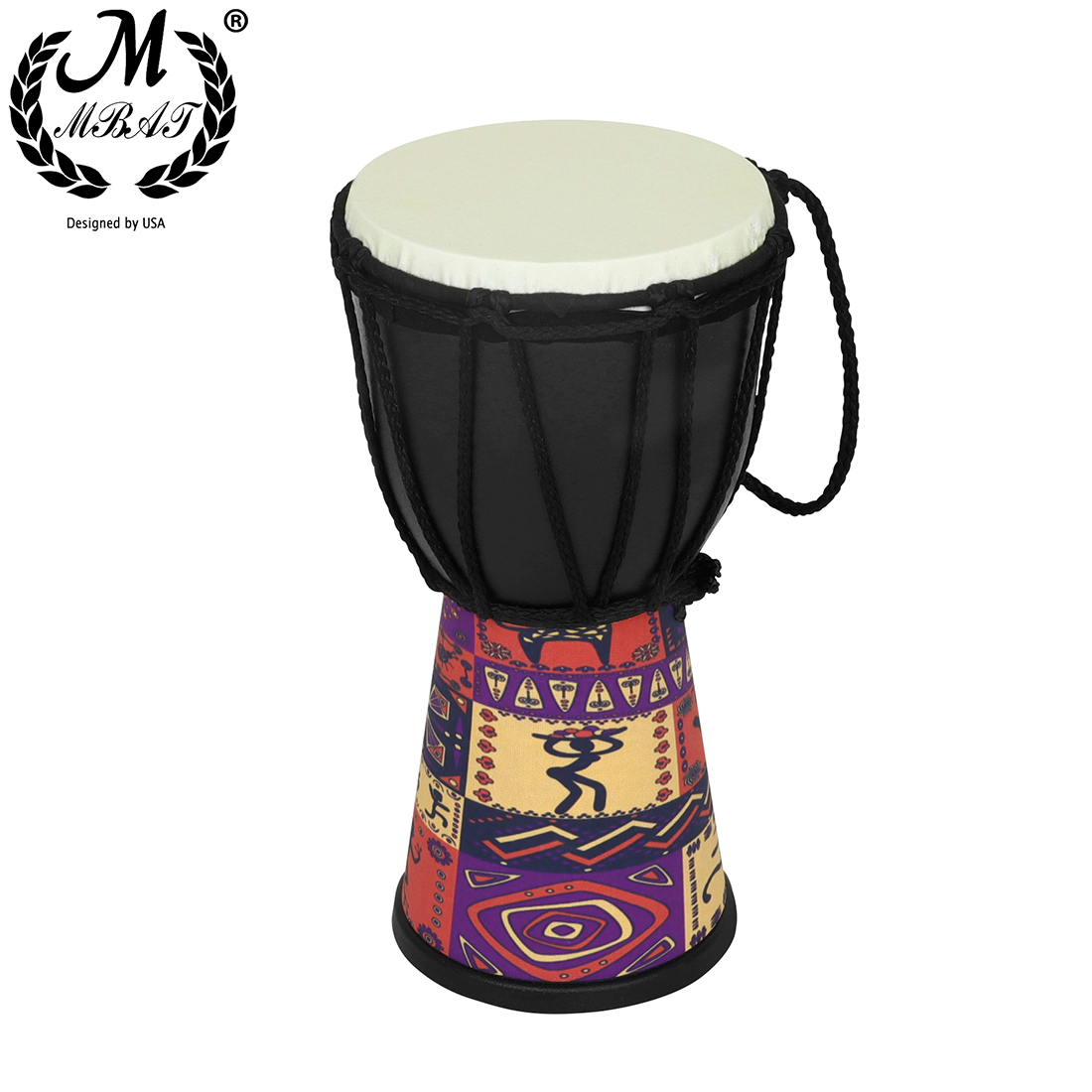 M MBAT 4-Inch Djembe Drum ABS  - Djembe Hand Drum recension och pris