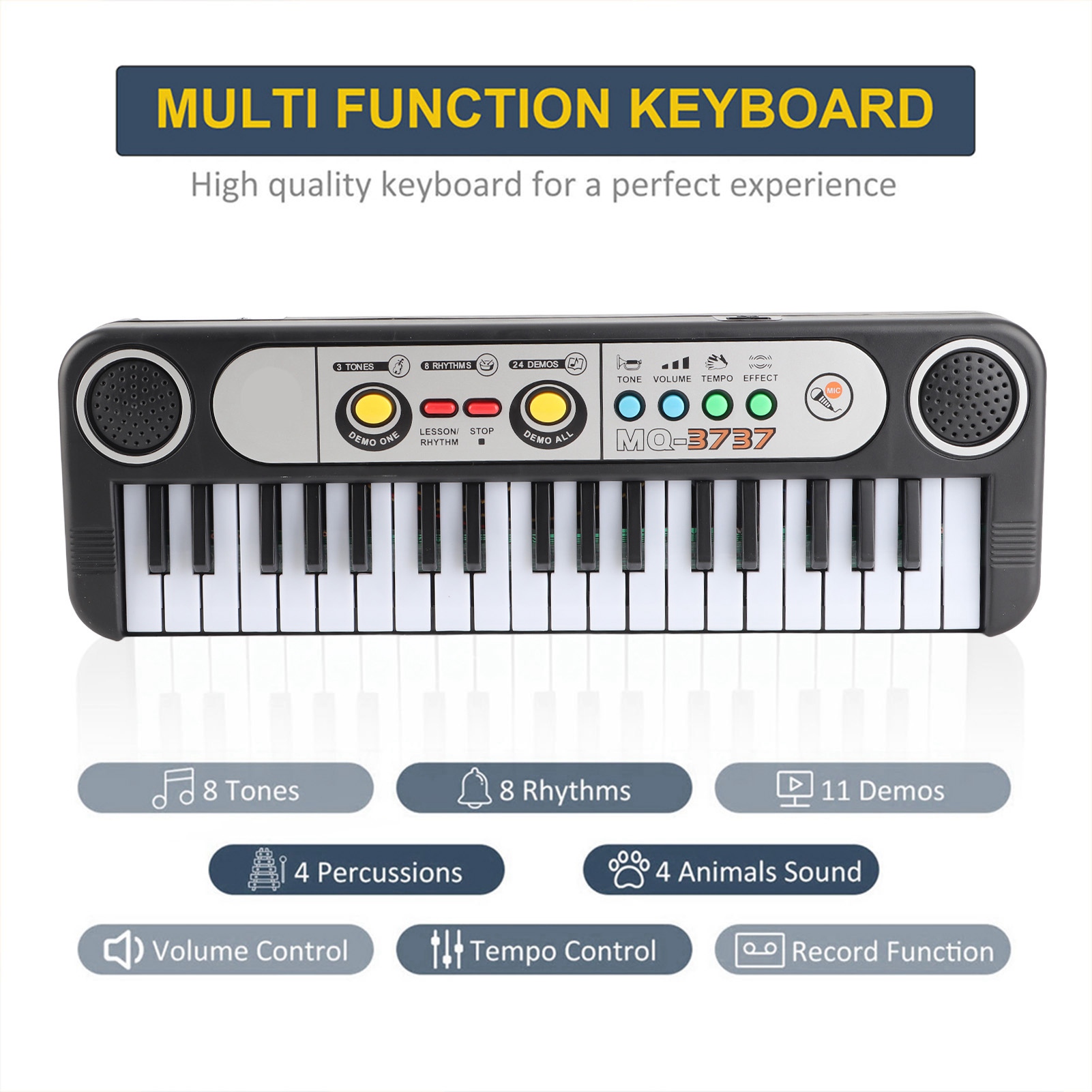 37 Keys Electric Digital Key B - Musical Instrument Of Keyboard recension och pris
