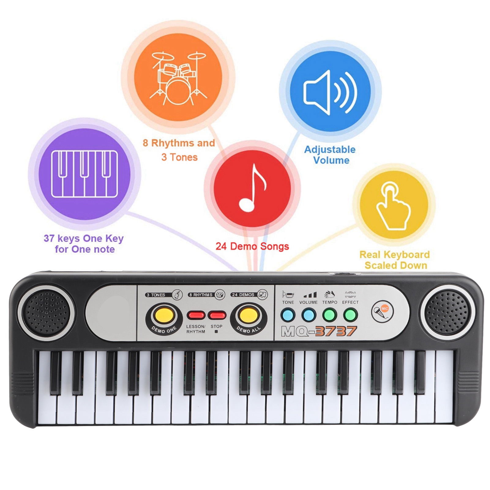 37 Keys Electric Digital Key B - Musical Instrument Of Keyboard recension och pris