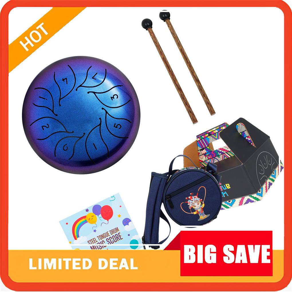 Steel Tongue Drum with Drumsti - Tongue Drum Steel recension och pris