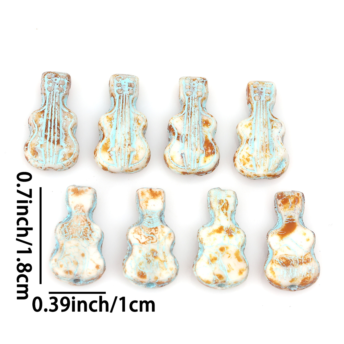 4pcs/8pcs Vintage Crackle Viol - Musical Instrument Glass recension och pris