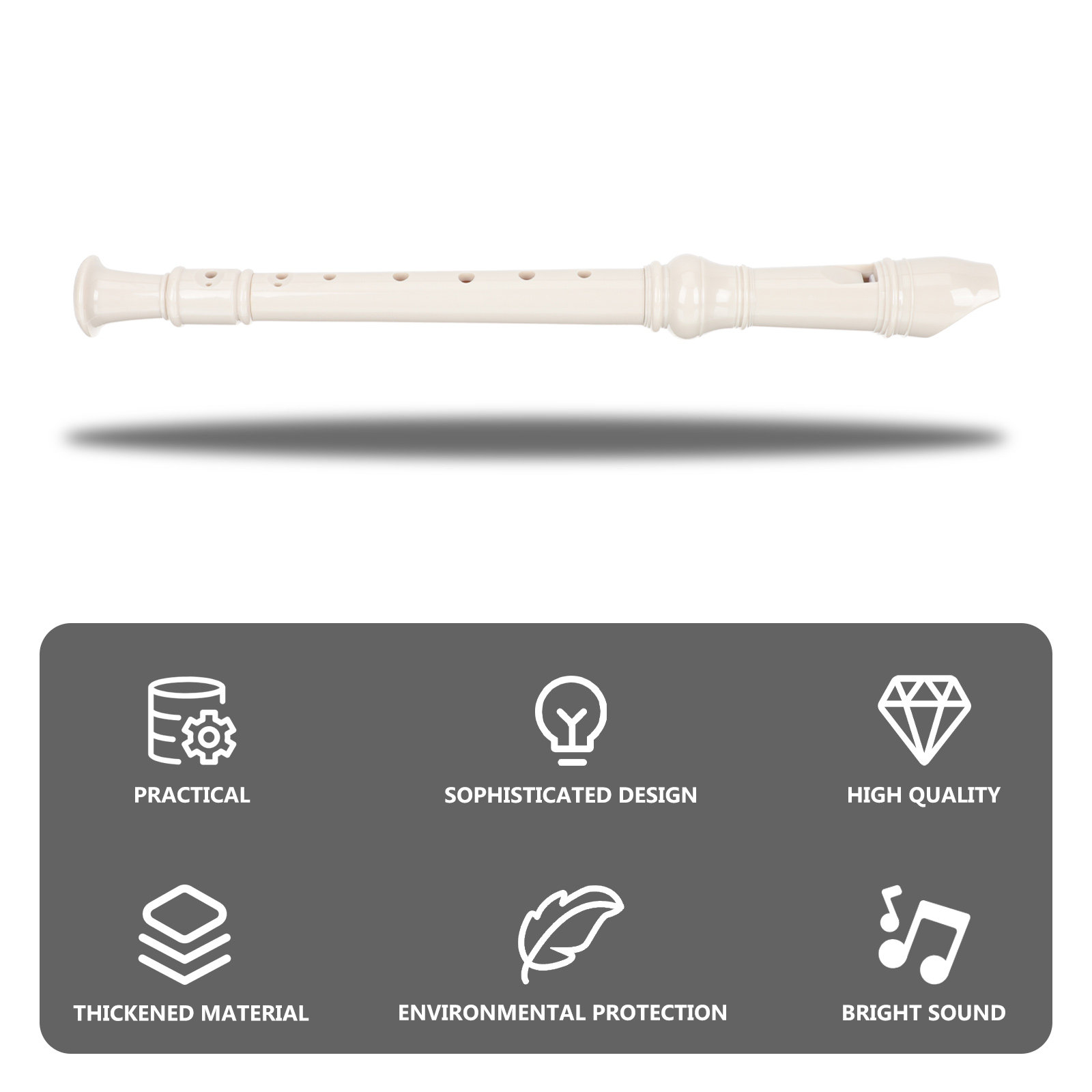 1Set 8-Hole Soprano Recorder P - Soprano Recorder Plastic recension och pris