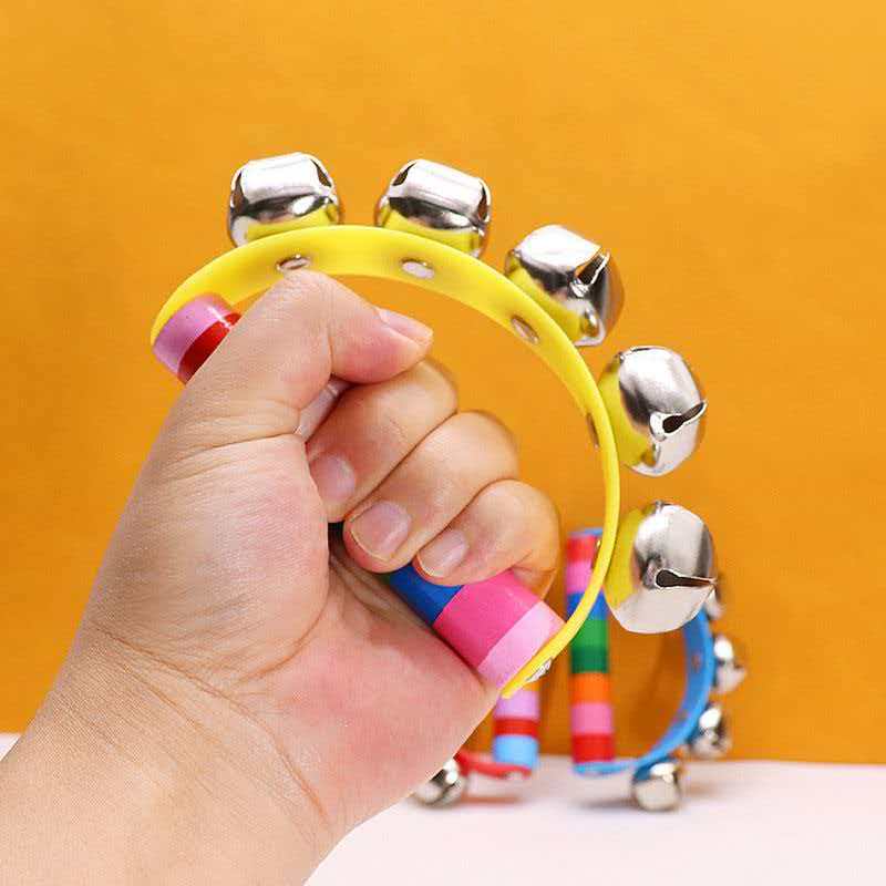 Rainbow Hand Jingle Bells Wood - A Musical Instrument You Shake recension och pris