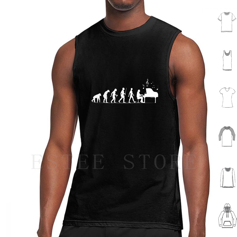 Piano Evolution Tank Tops Vest - The History Of Musical Instrument recension och pris