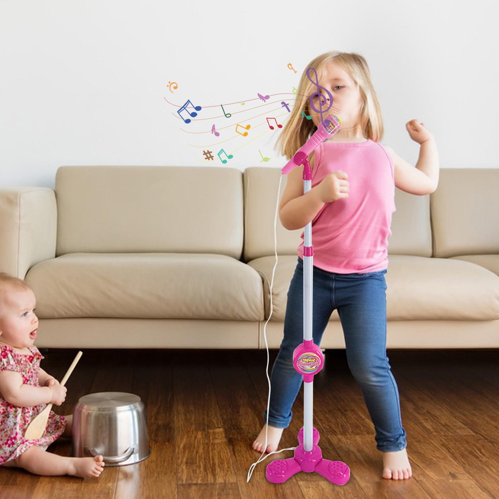 Kids Microphone with Stand Kar - Song With Musical Instrument recension och pris