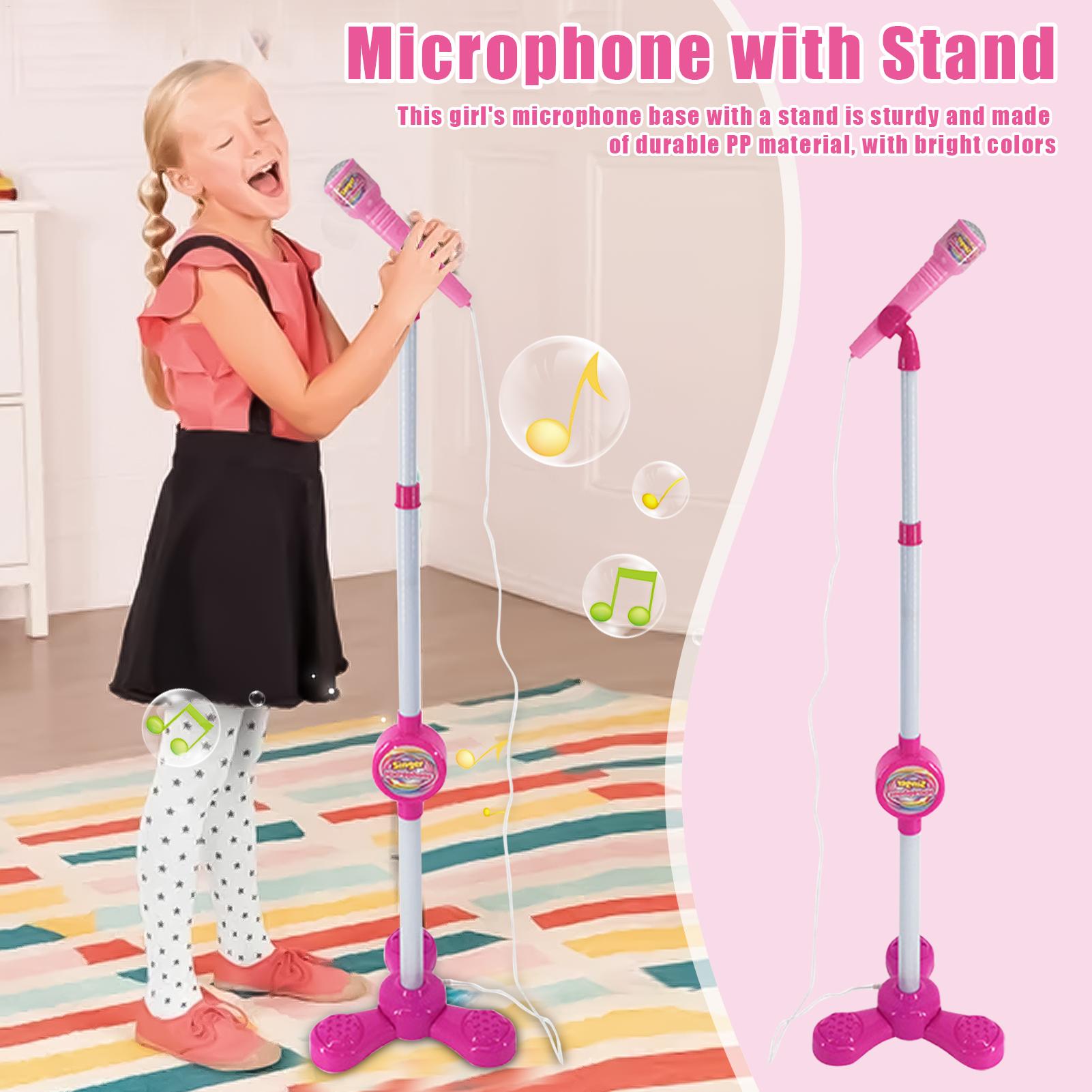 Kids Microphone with Stand Kar - Song With Musical Instrument recension och pris