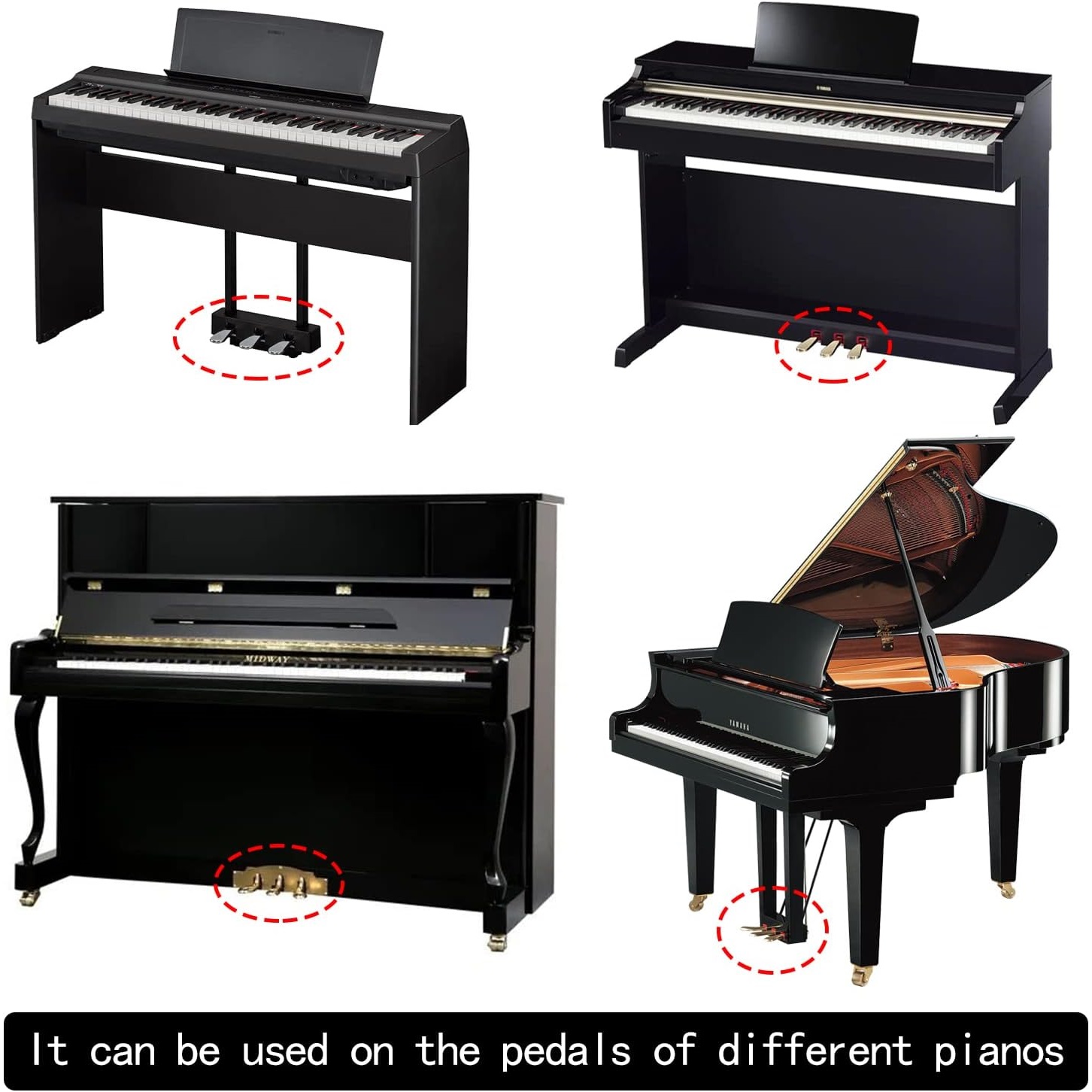Piano Covers Pedal Sleeves, Pe - Musical Instrument Like Piano recension och pris