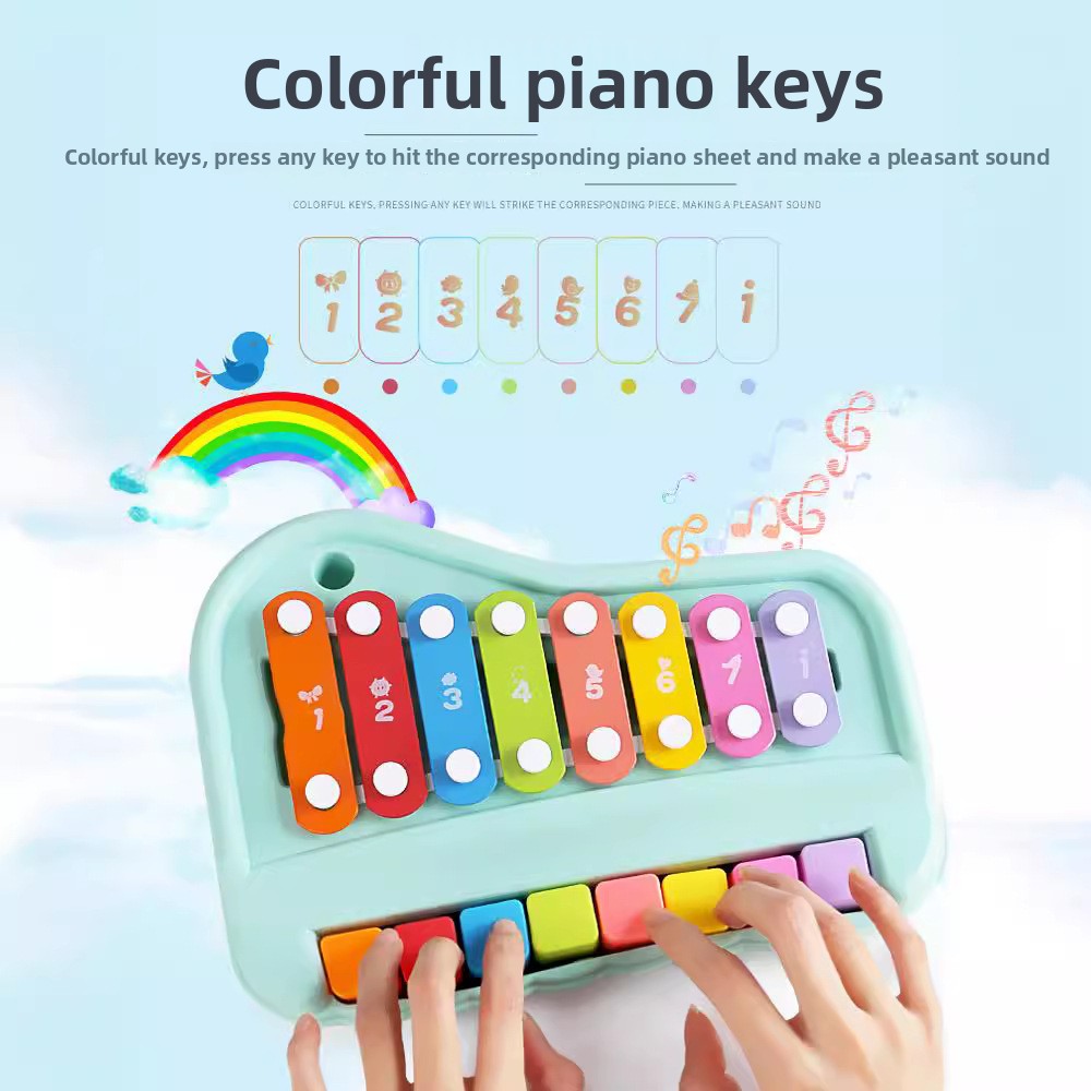 8-Note Xylophone Piano 2-in-1  - Musical Instrument Harmonium recension och pris