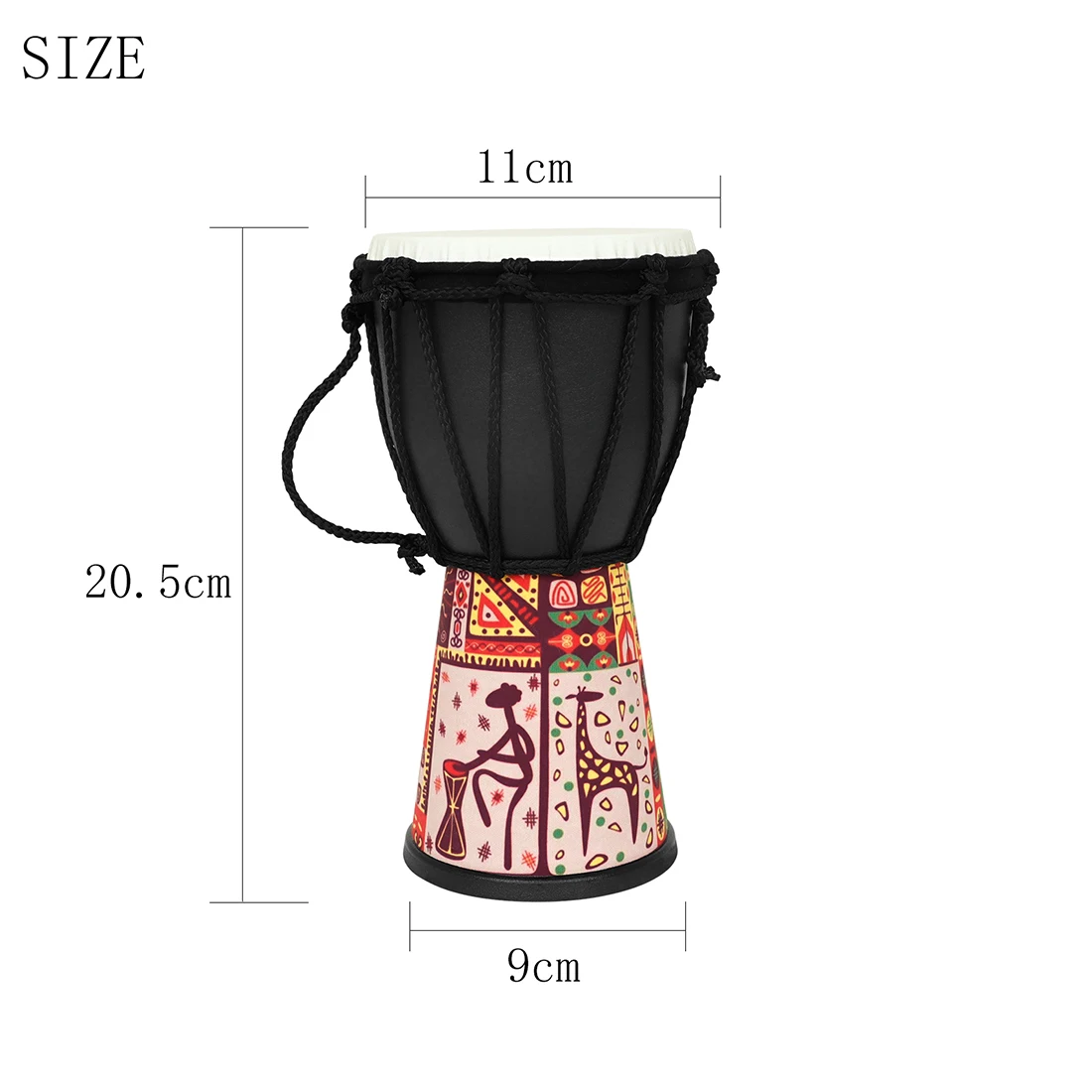 4 Inch African Drum ABS Drum C - Djembe Hand Drum recension och pris