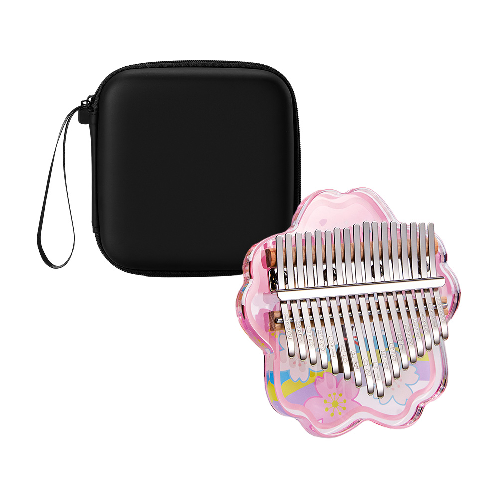 Mini Thumb Piano 17 Keys Porta - Musical Instrument Box recension och pris