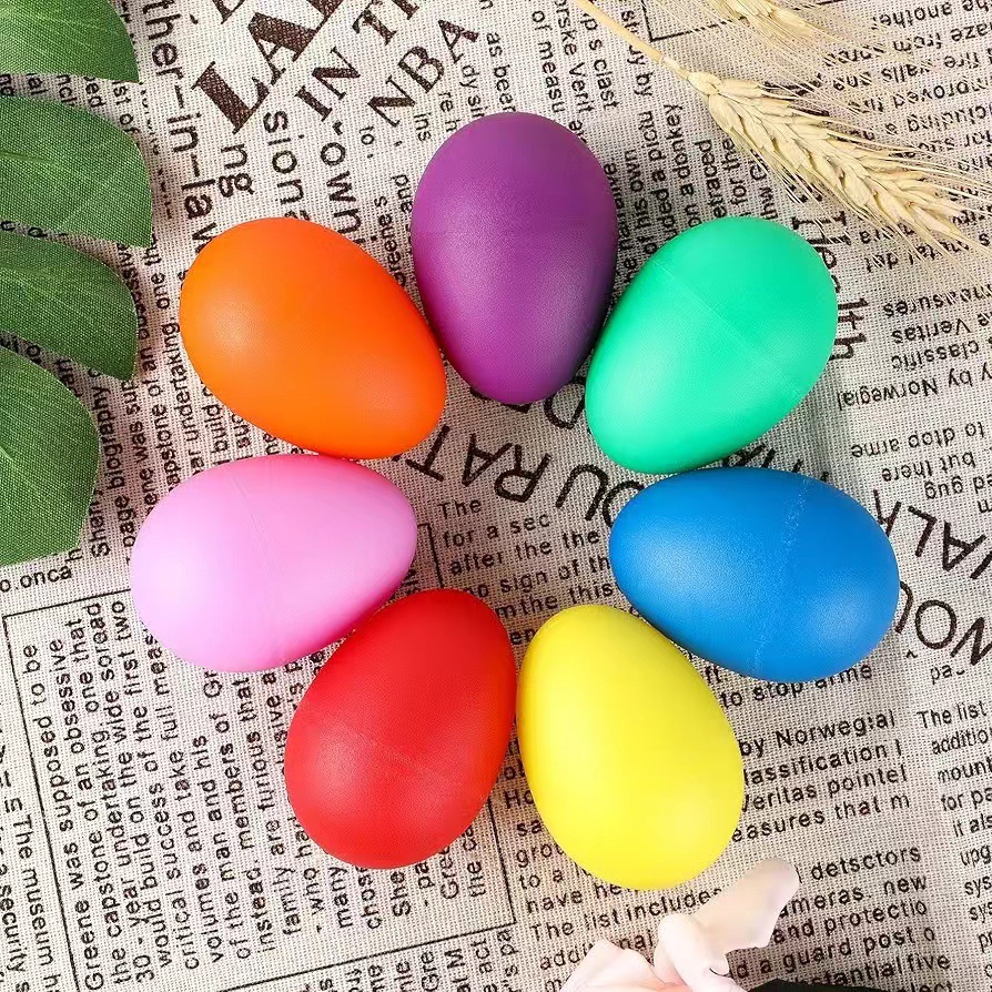2Pcs Egg Shakers Plastic Percu - A Musical Instrument You Shake recension och pris