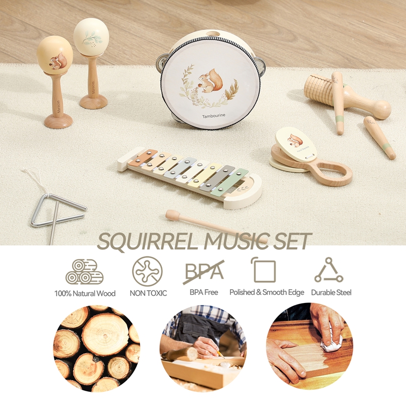 Baby Music Toys Maracas Drum X - Musical Instrument Harmonium recension och pris