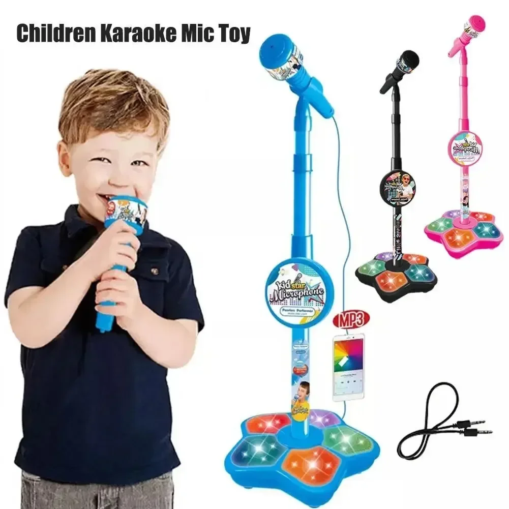 Kids Microphone with Stand Kar - Song With Musical Instrument recension och pris