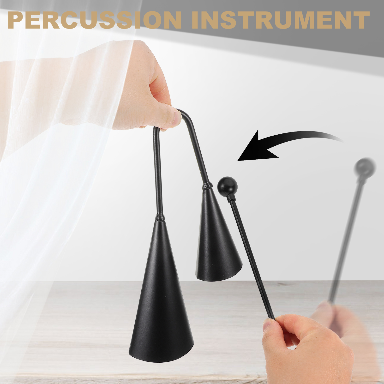 Double Trumpet Metal Cowbell A - Musical Instrument Agogo recension och pris