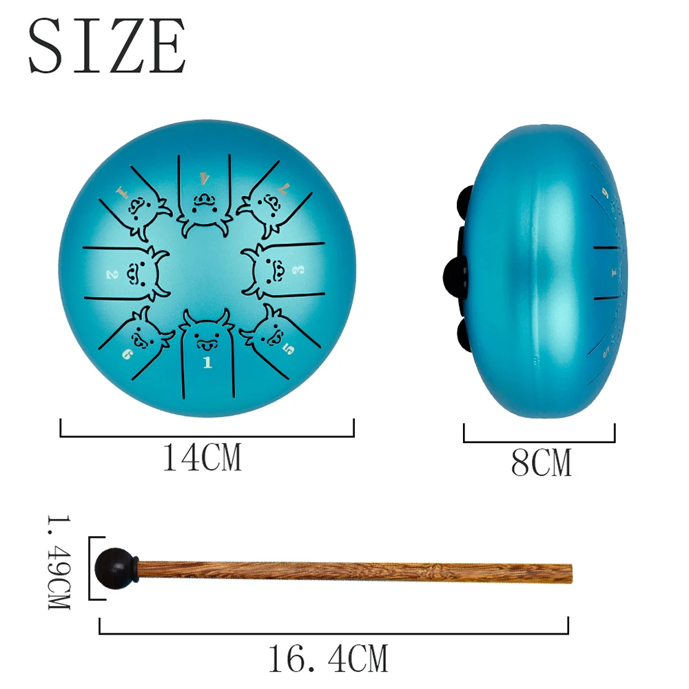 5 Inch 8 Tone Steel Tongue Dru - Tongue Drum Steel recension och pris