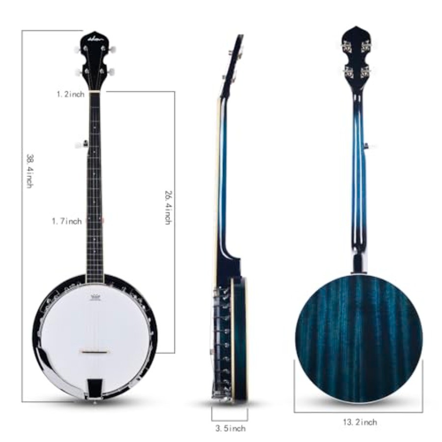 Banjo 5 String Full Size Banjo - Banjo 5 String Open recension och pris