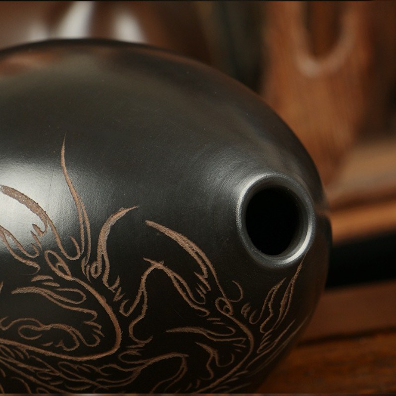 8 Holes Ocarina Black Portable - Musical Instrument Harmonium recension och pris