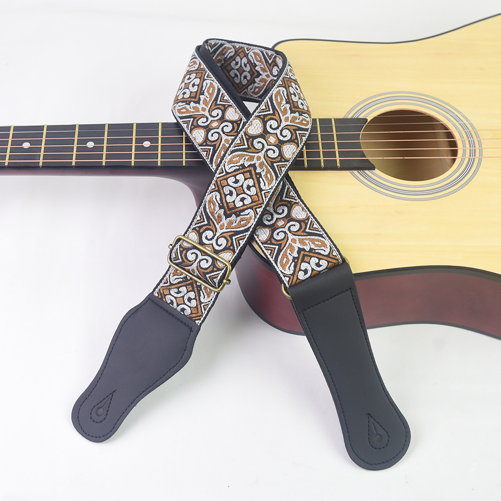 Guitar Strap Embroidered Print - Musical Instrument Organ recension och pris