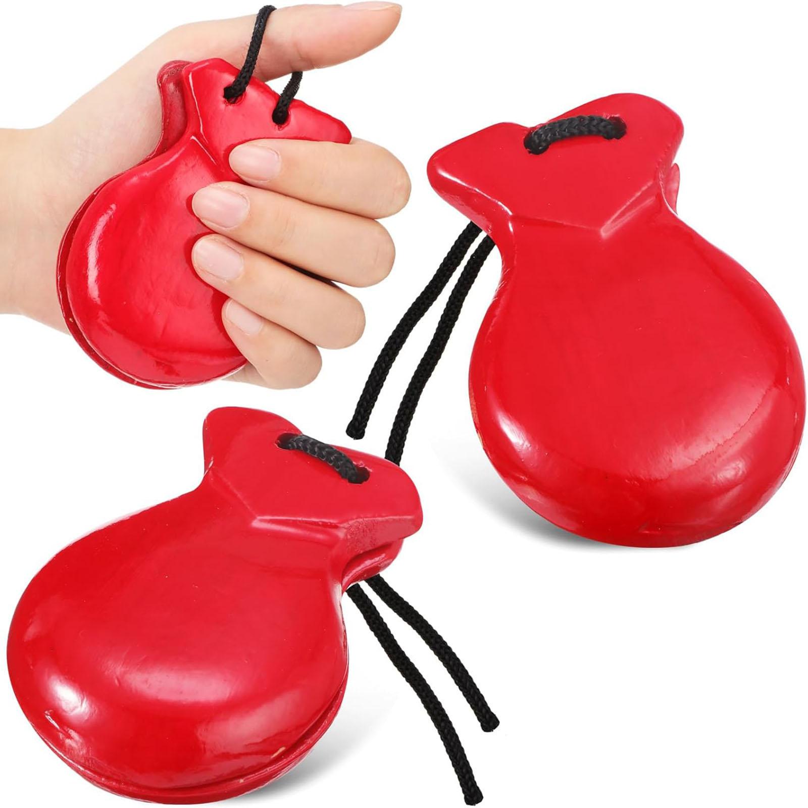 2Pcs Wood Spanish Castanets Pe - Castanet Flamenco recension och pris