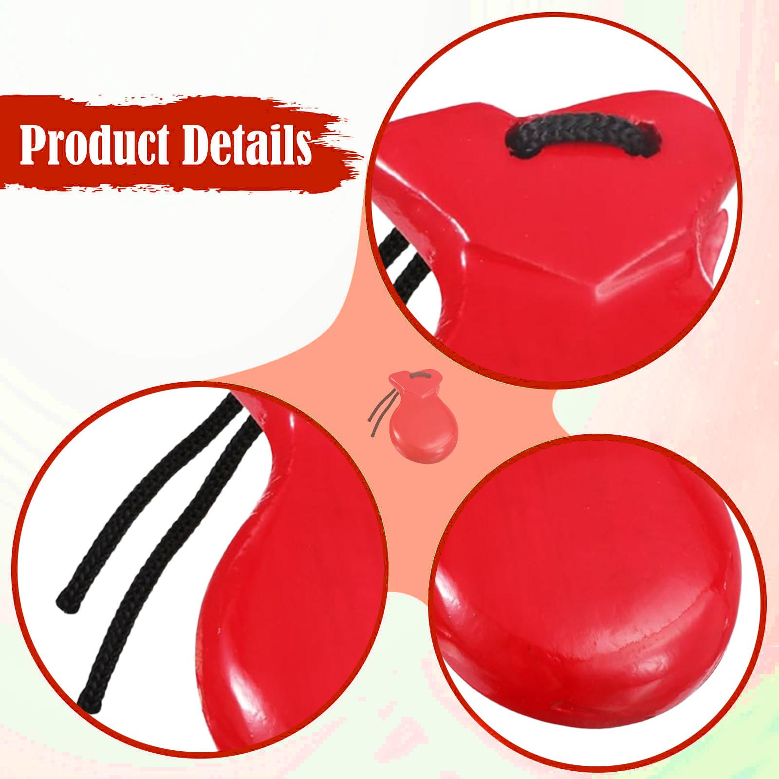 2Pcs Wood Spanish Castanets Pe - Castanet Flamenco recension och pris