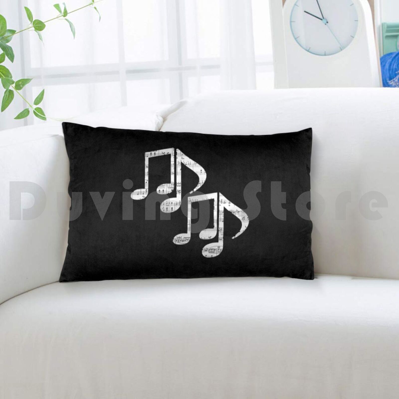 Music Notes Pillow Case Printe - Song With Musical Instrument recension och pris