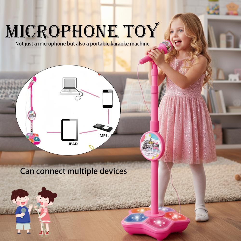 Kids Microphone with Stand Kar - Song With Musical Instrument recension och pris