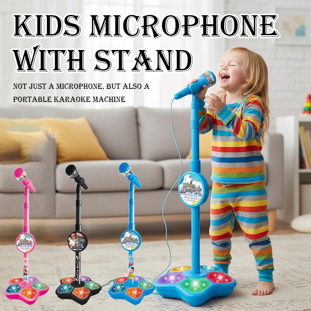 Kids Microphone with Stand Kar - Song With Musical Instrument recension och pris