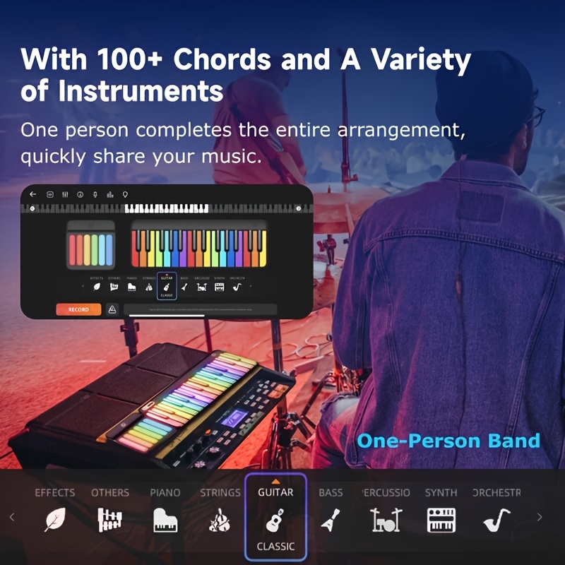 Stylish LED-Backlit PopuPiano  - Musical Instrument Of Keyboard recension och pris