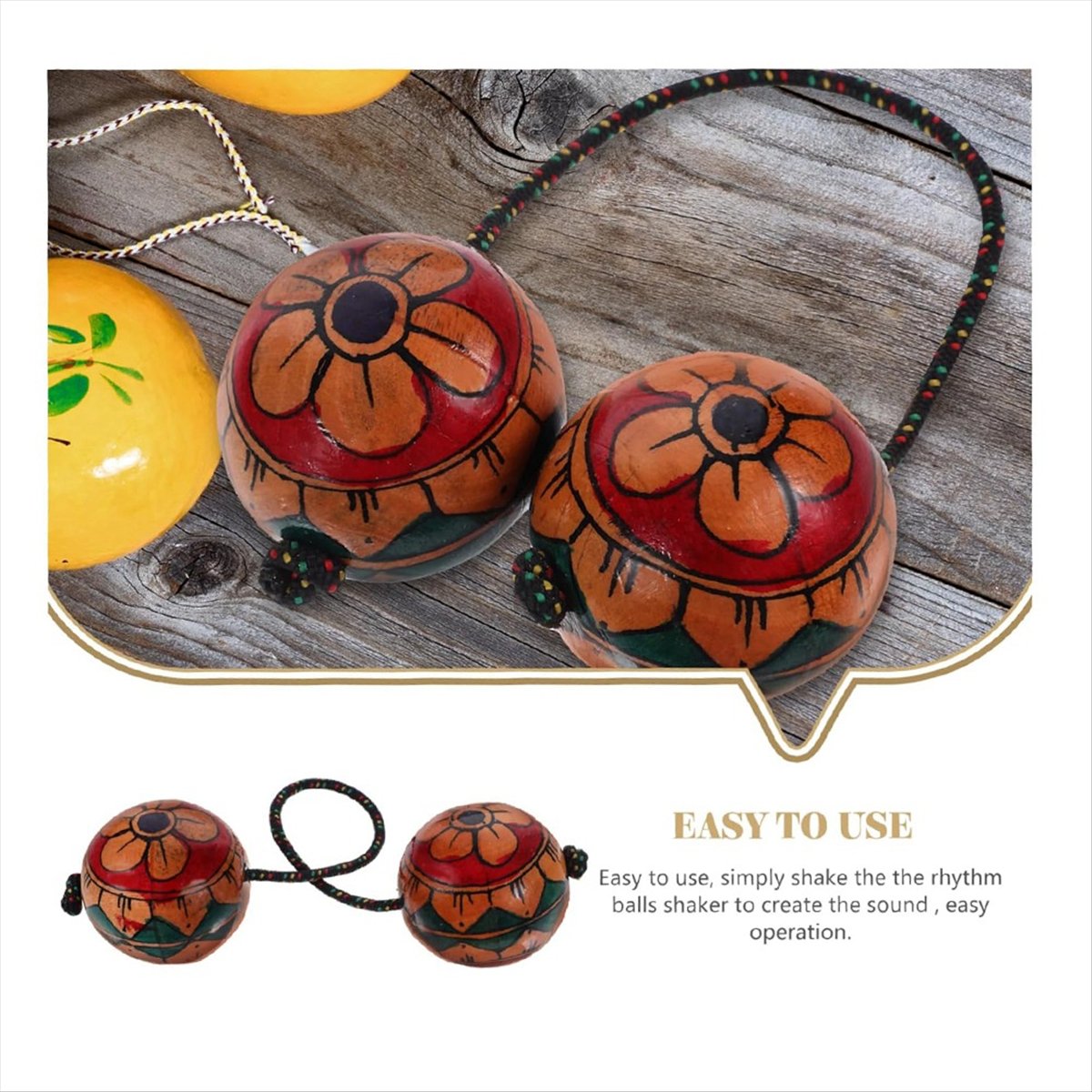 【HOT!TURE】Hand Drawn Maracas M - A Musical Instrument You Shake recension och pris